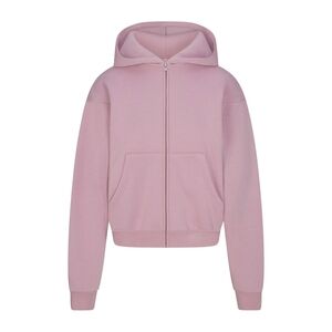 SKIMS Cotton Fleece Zip Up Hoodie